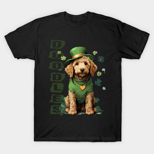 Goldendoodle St. Patrick's Day Cute Doodle T-Shirt by WOLVES STORE